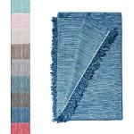 Fodere blu 180x260 cm di cotone a quadri per divani 