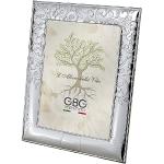 Portafoto grigi 18x24 in argento finitura martellata ad albero 
