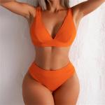 Bikini arancioni L di cotone lavabili in lavatrice per Donna 