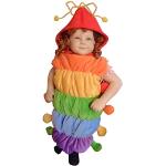 Costume da Bruco, F83 Taglia 2-3A (92-98cm) per Bambini, Verme, Travestimento, Costumi per Ragazzi, Ragazze, Carnevale, Costume in Maschera, Regalo