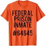 Costumi arancioni S da carcerato per Uomo 