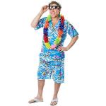 Costumi blu L in poliestere stile hawaiano per Uomo 