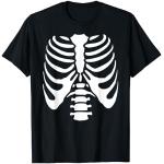 Costumi neri S da scheletro per Uomo 