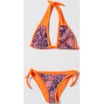 Bikini arancioni L paisley a triangolo per Donna MC2 SAINT BARTH 