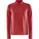 T-shirt scontate rosse L in poliestere per l'autunno da running per Uomo Craft 
