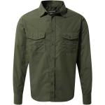 Camicie sportive scontate verdi 3 XL taglie comode di cotone a tema insetti per Uomo Craghoppers 