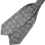 Cravatte ascot da cerimonia grigie per cerimonia per Uomo 