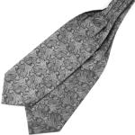 Cravatte ascot grigie per cerimonia per Uomo 