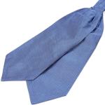 Cravatte ascot blu pastello di seta a pois per Uomo Trendhim 