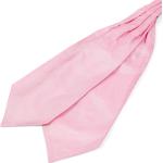 Cravatte ascot rosa di seta a pois per Uomo Trendhim 