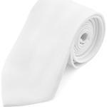 Cravatta basic 8 cm bianca