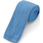 Cravatte blu fiordaliso in maglia per Uomo 