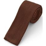 Cravatte color cioccolato in maglia per Uomo 