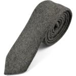 Cravatte artigianali casual grigio chiaro di lana per Uomo 