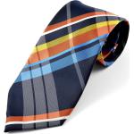 Cravatte artigianali eleganti multicolore di seta a quadri per Uomo 