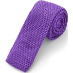 Cravatte lilla in maglia per Uomo 