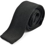 Cravatte classiche nere in maglia per Uomo 