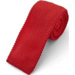 Cravatte eleganti rosse in maglia per Uomo 