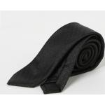 Cravatte classiche nere di seta a pois in maglia per Uomo Saint Laurent Paris 