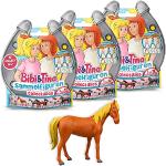 CRAZE Bibi e Tina 41246 - Set di 3 statuette per cavalli, per collezionare e scambiare, in fattoria, cavalli, ragazze, regalo giochi dai 3 anni in su, 41246