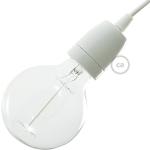 Lampadari bianchi di porcellana compatibile con E27 Creative Cables 