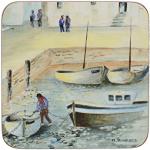 Creative Tops "Cornish Harbour-Sottobicchieri in Sughero, Colore: Blu, 6 Pezzi