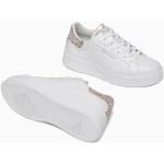Sneakers larghezza E scontate casual bianche numero 37 di gomma con glitter con plantare estraibile platform per Donna Crime 