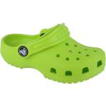 Scarpe estive larghezza E verdi per bambini Crocs Classic 