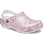 Scarpe estive larghezza E classiche rosa numero 28 con glitter per bambini Crocs Classic 