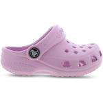 Sandali larghezza E classici rosa numero 19 con punta rotonda con allacciatura elasticizzata con cinturino per neonato Crocs 