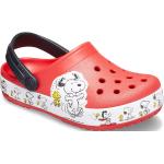Scarpe estive larghezza E rosse numero 33 per bambini Crocs Snoopy 