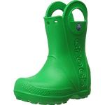 Stivali larghezza E scontati verdi numero 22 di gomma senza tacco per bambini Crocs Handle it 