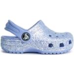 Scarpe estive blu numero 21 con glitter per bambini Crocs Classic 