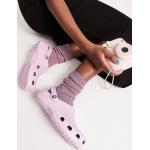 Ballerine larghezza E classiche rosa numero 39 in poliuretano con stringhe con cavigliera Crocs 