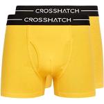 Crosshatch - Boxer da uomo 'HEXTER' Everyday Essential Multipack - Confezione da 2 - Giallo - L, Hexter - Confezione da 2, colore: Giallo, L
