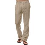 Pantaloni casual kaki 5 XL taglie comode di cotone traspiranti lavabili in lavatrice per l'estate con elastico per Uomo 