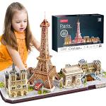 Puzzle 3D a tema Torre Eiffel Torre Eiffel per bambini Cubicfun 