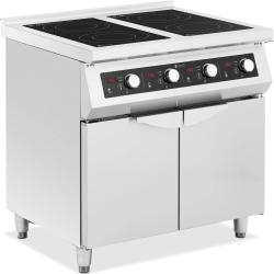 Cucina a induzione - 17000 W - 4 superfici di cottura - 60 - 240 °C - Spazio di stivaggio - Royal Catering
