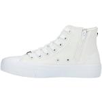 Sneakers larghezza E casual bianche numero 37 di gomma con stringhe con tacco da 3 cm a 5 cm per Donna Cult Placebo 