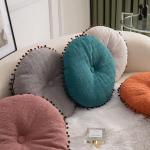 Cuscini arancioni di cotone per divani morbidi 