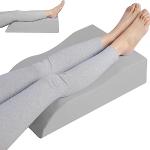 Cuscino per gambe in memory foam, cuscino ergonomico con cunei e supporto per le gambe, per alleviare il dolore alla schiena, ai fianchi e alle gambe, favorisce la circolazione sanguigna