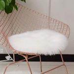 Cuscini bianchi 50x50 cm di pelliccia lavabili in lavatrice per divani 