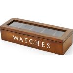 Custodia per orologi marrone in legno - 5 orologi