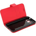 Custodie Galaxy J3 rosse in similpelle a portafoglio 