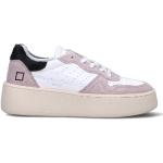 Sneakers larghezza E bianche numero 38 con tacco da 5 cm a 7 cm platform per Donna D.A.T.E. 