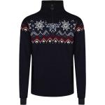 Dale of Norway Fongen Weatherproof Sweater - Pullover in lana merino - Uomo Navy / Off White / Red Rose / Indigo XL