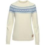 Dale of Norway Vågsøy Sweater - Pullover in lana merino - Donna Off White / Blue Shadow M