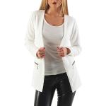 Tailleur elegante bianco XL taglia comoda lungo con pantalone per Donna Danaest 