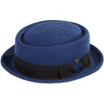 DASMARCA Quintin Blu Crushable & Lana Packable Feltro Inverno Porkpie Hat - S
