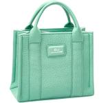 Shopper eleganti verdi di pelle per Donna David Jones 